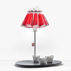 Campari Bar Soda Flaschen Tischlampe Wohnaccessoire Campari Bar-Ingo Maurer-rot