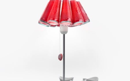 Campari Bar Soda Flaschen Tischlampe Wohnaccessoire Campari Bar-Ingo Maurer-rot