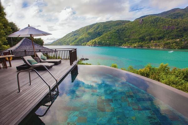 Tropische Villa am Hang Rückzug Atemberaubend Luxus-Resort Seychellen