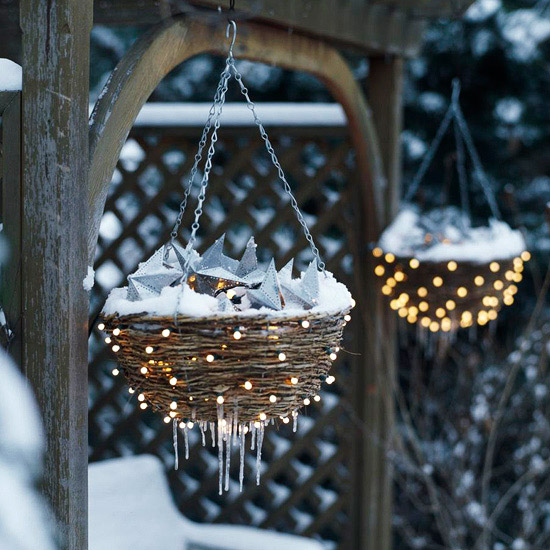 weihnachtsdeko im garten