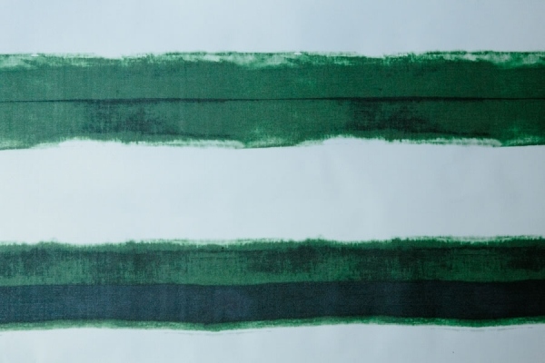 Wasserfarben Aquarell Imitation nachhaltig Streifen handbemalt smaragdgrün 