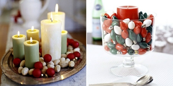  Adventszeit Tradition genießen Kerzen Nüsse dekorieren-Vase