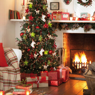 Weihnachtsbaum Filz Sterne Schmuck Elemente Kamin