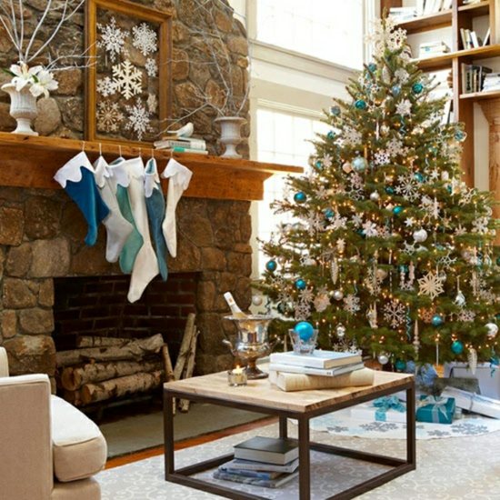 dekorieren Ornamente Weihnachtsstiefel aufhängen Weihnachtsstern