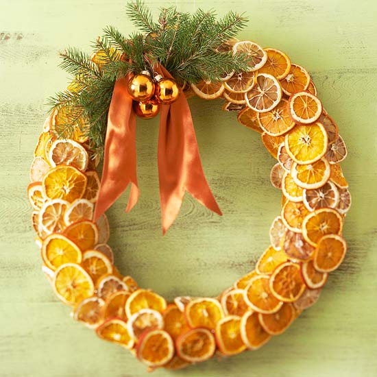 Weihnacht Bastelideen Tipps Deko zum Aufhängen-Orangen Scheiben-Trocken 