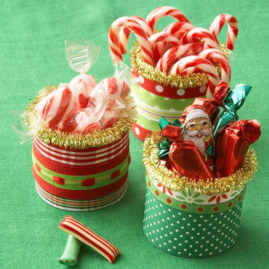 Zuckerstange Weihnachtsmotive-Lollipop Behälter-weihnachtliche Muster Stricken Stoff