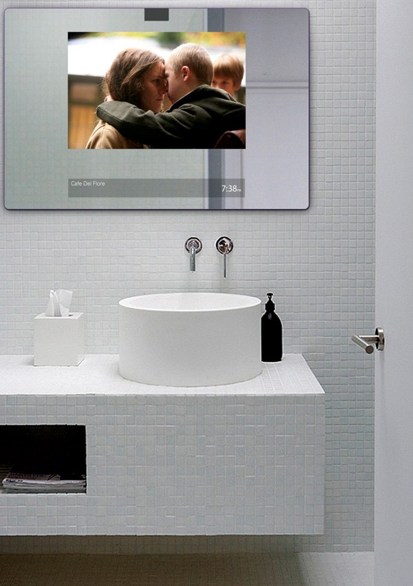 badezimmer spiegel hightech design produkt modern inovativ media