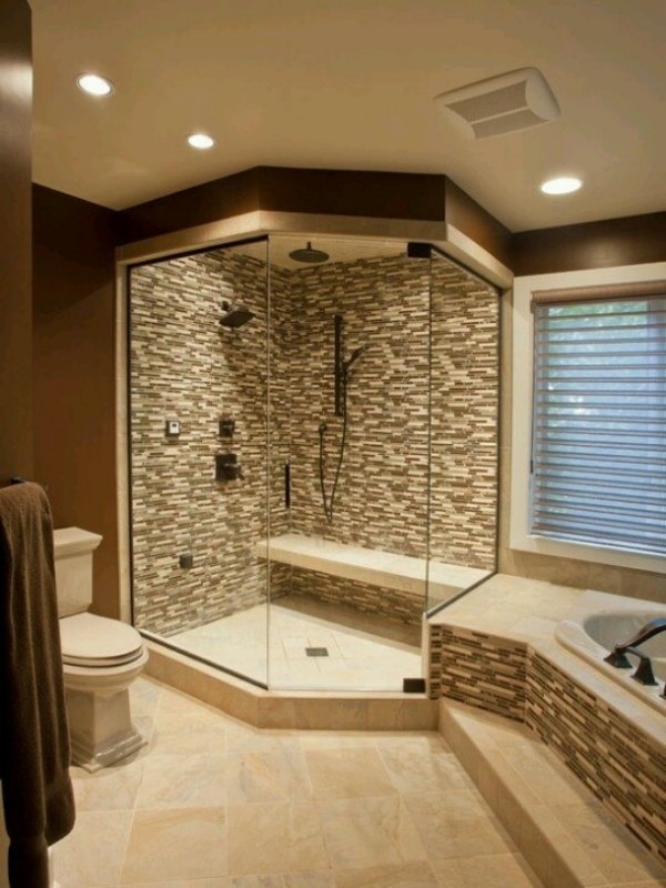 badgestaltung design duschkabine geschlossen trendig glaswände vorschläge