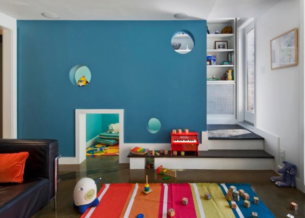 Idee Kinderzimmer aufteilen Wand Lücken