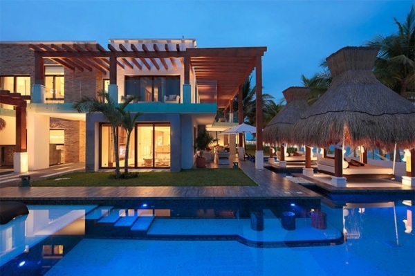 ferienhaus luxus villa esmeralda trendig außendesign exotisch schwimmbad