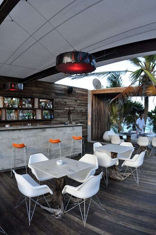 strandhotel karibikküste luxuriös bar außendesign modern ausstattung