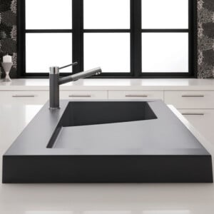 granit-spülbecken-küche-grau-asche-rechteckig