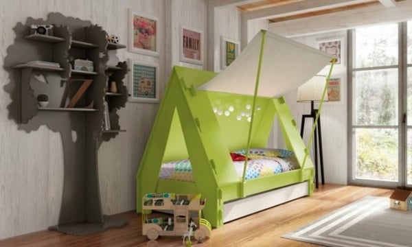 Zeltdach modernes Design schönes Kinderzimmer