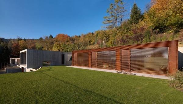glas beton haus natur landschaft architektur  modern
