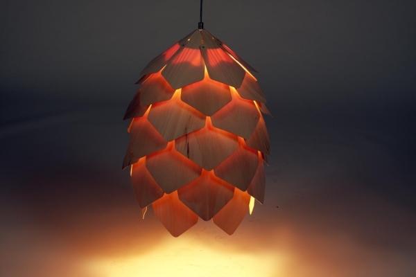 hängeleuchte design crimean pinecone lampenschirm sanftes licht