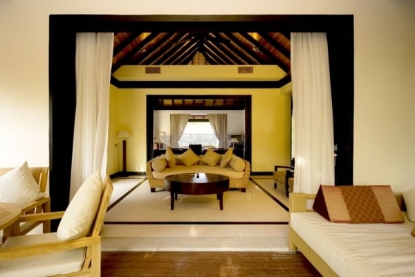 flur innenraum luxus resort iruvili malediven design einrichtung elegant