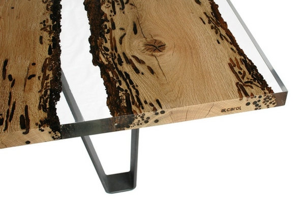Design Holztisch Esszimmer einrichten