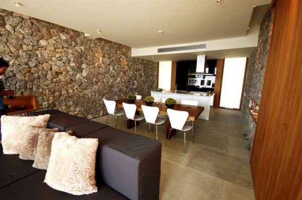 küche esszimmer innenbereich luxus ferienhaus kui buri möblierung stilvoll