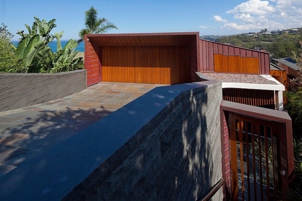 einfamilienhaus architektur turner konstruktion modern garage steinfliesen holz