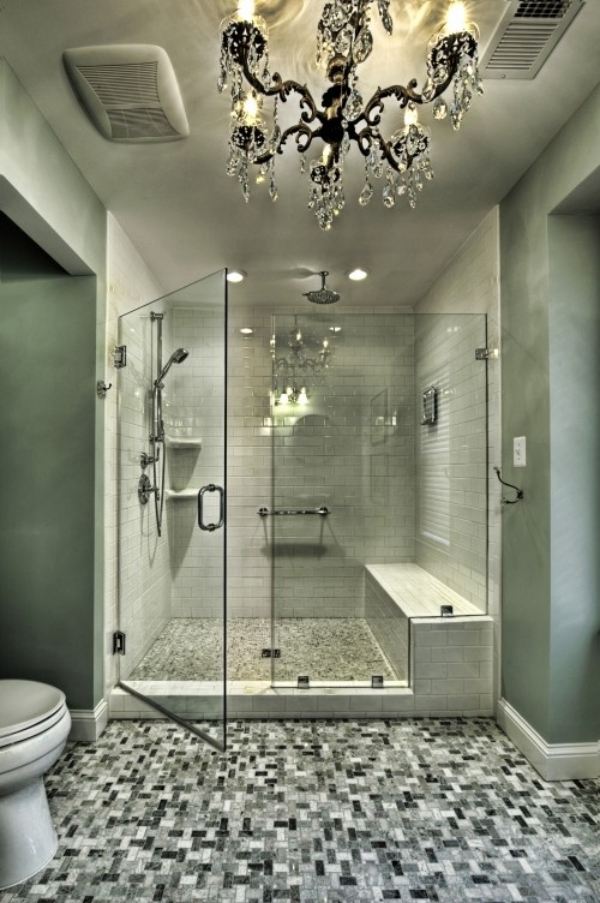 trendige  badgestaltung design duschkabinen vorschläge geschlossen glaswand