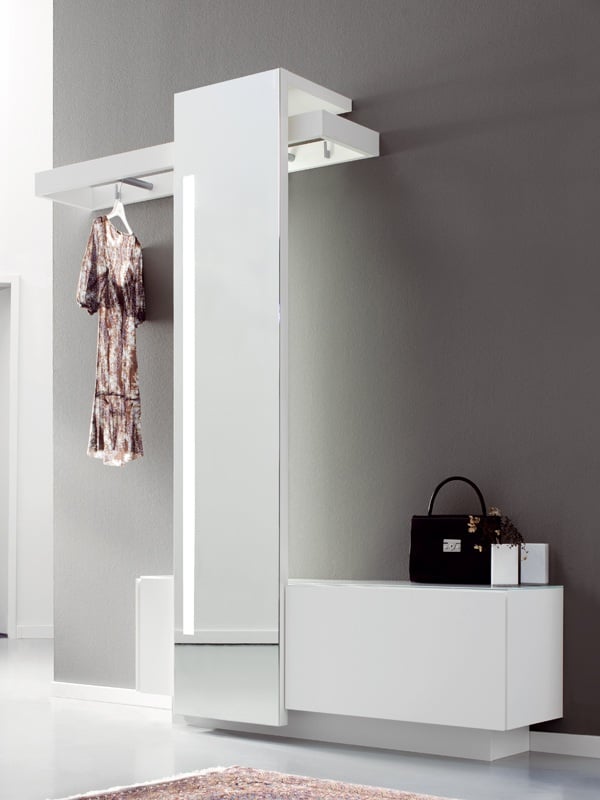 moderne flur garderoben sudbrock Möbelwerk weiß spiegel