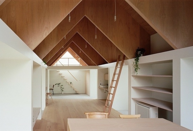 Architektur Haus Holz Beton japanischer Stil