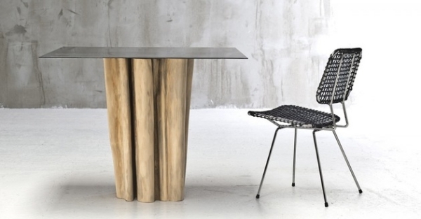 designer möbelstücke italienisch innovativ stilvoll tischplatte holz