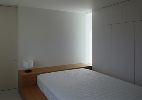 schlafzimmer beton haus trendig design japanisch minimalistisch innenarchitektur 