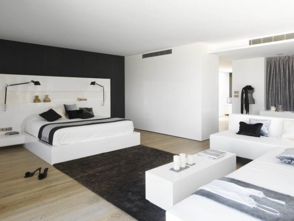 schlafzimmer ideen modern raumgestaltung weiße farbe design susanna cots