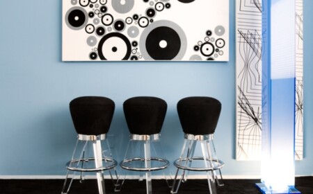schöne Barstühle Designer Möbel Acryl Stahl Beine schwarz