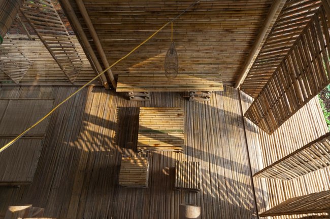  Vietnam Baumaterialien Bambus Wohnzimmer Haus
