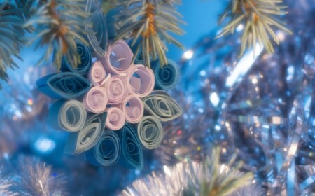 weihnachtsgeschenke selber basteln papier stern schneeflocke bunt
