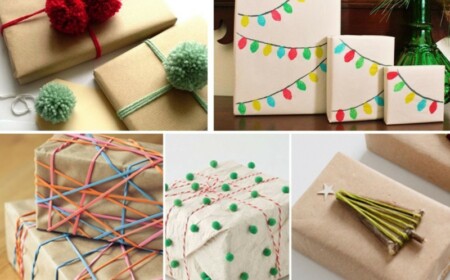 weihnachtsgeschenke verpacken ideen originell bommeln schnur tannenbaum