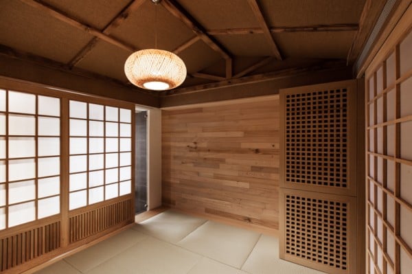 wohnzimmer haus japanisch modern minimalistisch beleuchtung holz bodenverkleidung