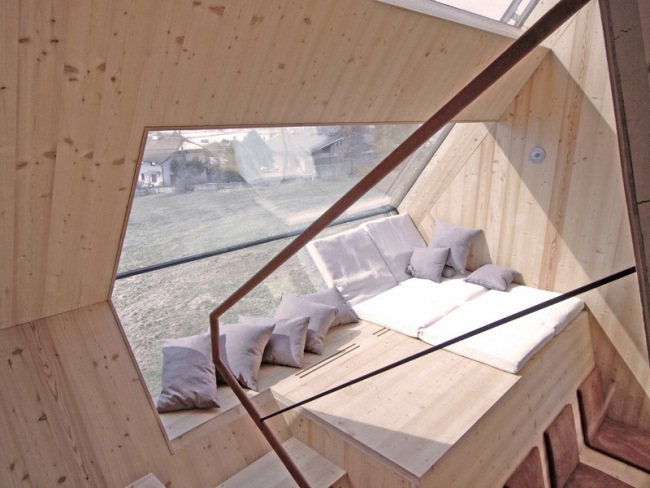 Architektur Ferienhaus-design Berge Holz Lärche-Ausstattung Panoramafenster