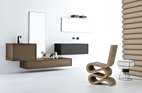 Badezimmer Einrichtung Design Stuhl gefaltet Papier-recycelfähig kratzfest-brandsicher