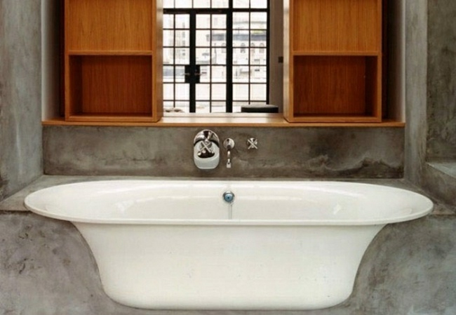Badezimmer Holzschränke moderne Einrichtung