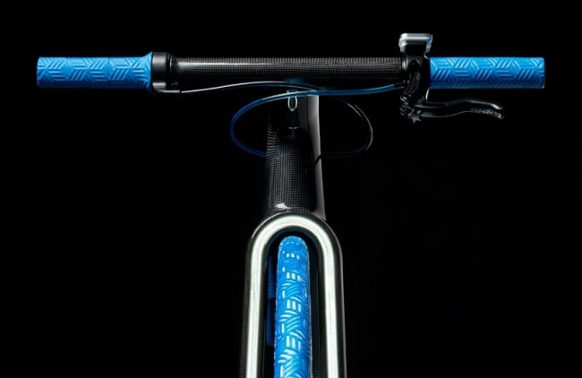 Design Fahrrad-Griffe Blau-moderne Kunststoffe-Sattel Basf
