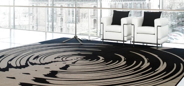Designer Teppich Muster Tiefenwirkung-3d Design Wohnzimmer-Office Büro