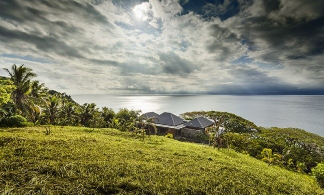 moderne luxus Villa Korovesi Panoram Aussicht Landschaft-Fidschi