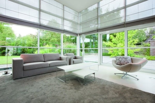 Glatt gewebter hochflor Teppich modern grau Wohnzimmer belag Ideen Graue möbel