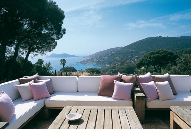 La Réserve Ramatuelle Design spa resort sofa ausblick saint tropez