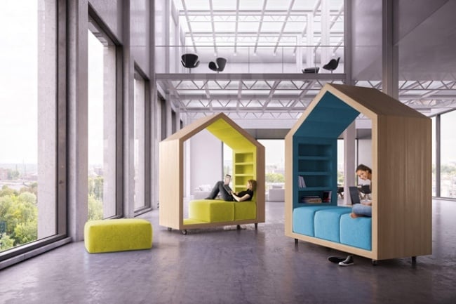 Leseecke gestalten Ideen multifunktionale Möbel Design abnehmbare-Sitzmöbel