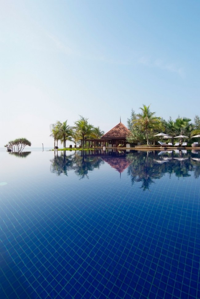 Malaysia Reiseorte Luxus Spa resort Infinity-Pool großartige Blicke