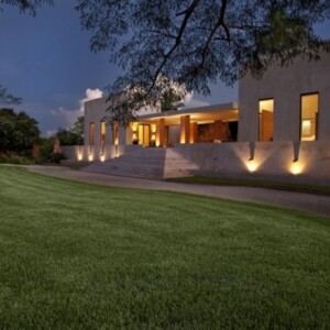 Modernes Beton-Haus Hacienda Bacoc Yucatan-Moderne Architektur Mauerruinen Naturstein