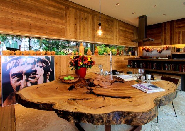 Nachhaltige massivholz Möbel Tora Brasil esstisch  organische form
