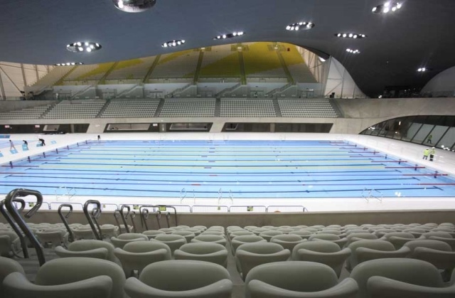 2012 Hadid-projekte Poolhalle Innenarchitektur Olympic Aquatic Center London