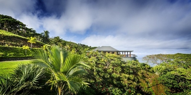Ferien Haus am Hang-Korovesi Panorama Pazifik Ozeanblick