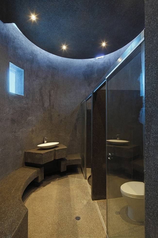 badezimmer einfamilienhaus peru glas duschkabine lavastein