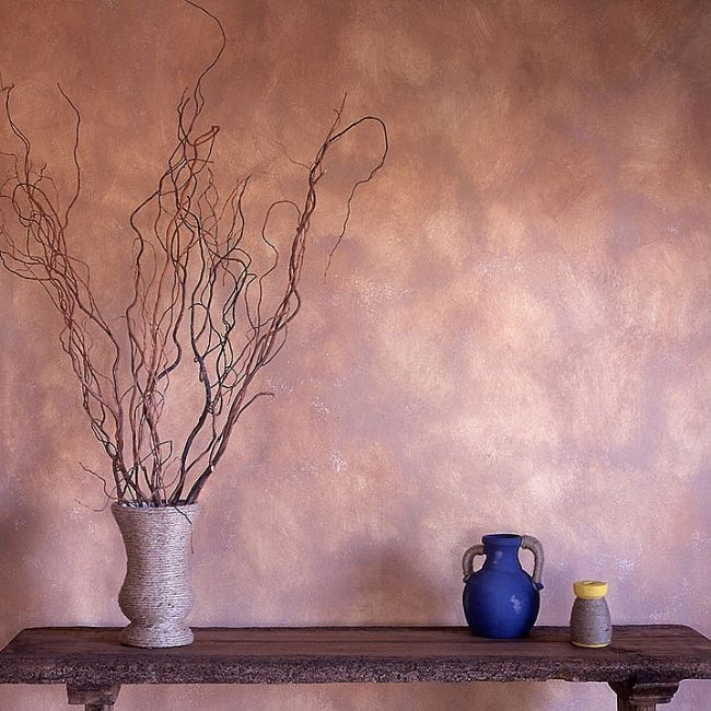 dekorative maltechniken wand mediterran lila nuance